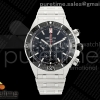 TF 브라이틀링 슈퍼 크로노맷 B01 44미리 블랙다이얼 스틸브레이슬릿 Super Chronomat B01 44 SS TF 1:1 Best Edition Black Dial on SS Bracelet A7750