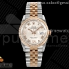 GMF 롤렉스 데이저스트36 로즈골드콤비 실버로만다이얼 스틸브레이슬릿 Datejust 36 SS/RG 904L Steel JDF 1:1 Best Edition Silver Dial Diamonds 6/9 Markers on SS/RG Bracelet VR3235