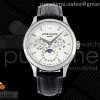 3KF 파텍필립 퍼페츄얼캘린더 5140 화이트다이얼 블랙가죽스트랩 Perpetual Calendar 5140 SS 3KF Best Edition White Dial on Black Leather Strap A240