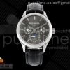 3KF 파텍필립 퍼페츄얼캘린더 5140 그레이다이얼 블랙가죽스트랩 Perpetual Calendar 5140 SS 3KF Best Edition Gray Dial on Black Leather Strap A240