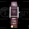 DRF 까르띠에 탱크 머스트 스몰 레드다이얼 레드가죽스트랩 Cartier Tank Must SS/LE Red Swiss Qtz