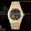 ZF 오데마피게 로얄오크 15407 로즈골드 스켈레톤다이얼 스틸브레이슬릿 Royal Oak 41mm Skeleton 15407 RG ZF 1:1 Best Edition Skeleton Dial on RG Bracelet A3132