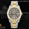 GMF 롤렉스 데이저스트41 옐로우골드콤비 그레이다이얼 오이스터브레이슬릿  DateJust 41 126333 SS/YG JDF 1:1 Best Edition 904L Steel Gray Stick Dial on SS/YG Oyster Bracelet VR3235