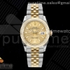 GMF 롤렉스 데이저스트36 옐로우골드 포금콤비 골드텍스쳐다이얼 스틸브레이슬릿 DateJust 36 SS/YG 126233 JDF Gold Wrapped 904L Steel YG Textured Dial Stick Markers on Jubilee Bracelet (Increase Weight)