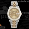 GMF V2 롤렉스 데이저스트41 옐로우골드 포금콤비 골드다이아다이얼 스틸브레이슬릿 DateJust 41 SS/YG 126333 JDF Gold Wrapped 904L Steel YG Dial Diamonds Markers on Jubilee Bracelet V2