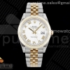 GMF V2 롤렉스 데이저스트41 옐로우골드 포금콤비 화이트로만다이얼 스틸브레이슬릿 DateJust 41 SS/YG 126333 JDF Gold Wrapped 904L Steel White Dial Roman Markers on Jubilee Bracelet V2