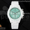 ZF 롤렉스 데이토나 AET화이트세라믹케이스 아보카도그린다이얼 세라믹브레이슬릿 Daytona AET White Solid Ceramic Case and Bracelet Avocado Green Dial ZF 1:1 Best Edition SA4130