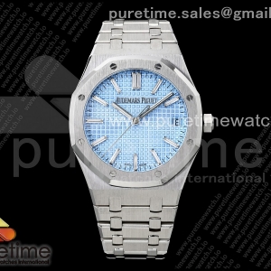 ZF V3 오데마피게 로얄오크 15510 아이스블루크리스탈다이얼 스틸브레이슬릿 Royal Oak 41mm 15510BC SS ZF 1:1 Best Edition Ice Blue Crystal Dial on SS Bracelet SA4302 Super Clone V3
