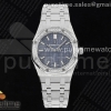 NTF 오데마피게 로얄오크 레이디 다이아베젤 블루다이얼 스틸브레이슬릿 Royal Oak 77351 Ladies SS NTF Best Edition Blue Dial Diamonds Bezel on SS Bracelet A5800