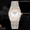 NTF 오데마피게 로얄오크 레이디 로즈골드콤비 화이트다이얼 스틸브레이슬릿 Royal Oak 77351 Ladies SS/RG NTF Best Edition White Dial RG Bezel on SS/RG Bracelet A5800