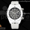 ZF BBF 위블로 빅뱅 유니코 화이트세라믹 스켈레톤다이얼 화이트러버스트랩  Big Bang Unico White Ceramic ZF 1:1 Best Edition Skeleton Dial on White Rubber Strap A1280