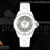EAST(HTF)공장 샤넬 J12 화이트세라믹 33미리 실버다이얼 아라비안인덱스 J13 33mm East Factory 1:1 Best Edition White Korea Ceramic Silver Dial on Bracelet Swiss Quartz