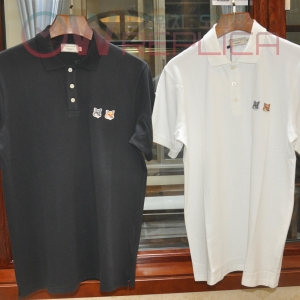 탑키츠네 메종키츠네 더블폭스 폴로 티셔츠 (2컬러)