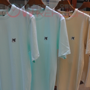 탑키츠네 메종키츠네 그레이폭스헤드 라운드 티셔츠 (2컬러)