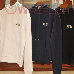 탑키츠네 메종키츠네 더블폭스헤드 후드 티셔츠 (3컬러)