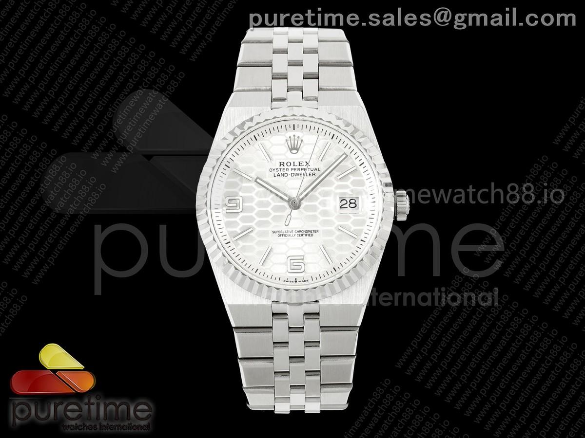 DIWF 롤렉스 랜드드웰러 화이트다이얼 스틸브레이슬릿 Land Dweller 127334 DIWF Best Edition White Dial on SS Bracelet A7135