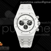 APSF 오데마피게 로얄오크 크로노 26331 화이트/블랙다이얼 스틸브레이슬릿  Royal Oak Chrono 26331 SS APSF 1:1 Best Edition White/Black Dial on SS Bracelet A2385