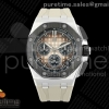 APSF 오데마피게 로얄오크 오프쇼어 26420 스모크다이얼 그레이러버스트랩 Royal Oak Offshore 26420 SS Ceramic Bezel APSF 1:1 Best Edition Smoked Dial on Gray Rubber Strap SA4401 Super Clone