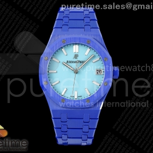 APSF 오데마피게 로얄오크 15500 블루세라믹 티파니블루다이얼 세라믹브레이슬릿  Royal Oak 15500 Blue Ceramic APSF 1:1 Best Edition Tiffany Blue Dial on Bracelet SA4302 Super Clone