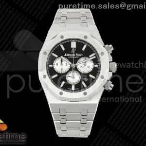 APSF 오데마피게 로얄오크 크로노 26331 블랙/화이트다이얼 스틸브레이슬릿 Royal Oak Chrono 26331 SS APSF 1:1 Best Edition Black/White Dial on SS Bracelet A2385