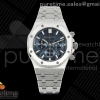 APSF 오데마피게 로얄오크 크로노 26715 블루다이얼 스틸브레이슬릿 Royal Oak Chrono 26715 SS APSF 1:1 Best Edition Blue Dial On SS Bracelet A2385