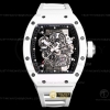 BBRF V3 리차드밀 RM055 화이트세라믹케이스 스켈레톤다이얼 화이트러버스트랩 RM055 Bubba Watson Wht CER/RU Skele BBR RMUL2