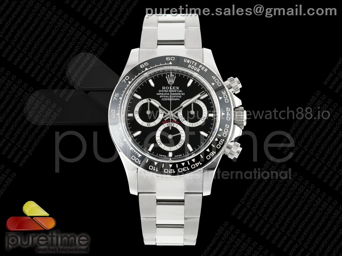 GMF 롤렉스 롤렉스 2023데이토나 세라믹베젤 블랙다이얼 스틸브레이슬릿 Daytona 126500 GMF 1:1 Best Edition Black Dial on SS Bracelet Strap GM4131