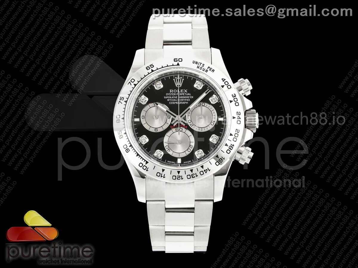 GMF 롤렉스 롤렉스 2023데이토나 블랙/실버8P다이얼 스틸브레이슬릿  Daytona 126509 GMF 1:1 Best Edition Black/Silver Diamonds Dial on SS Bracelet Strap GM4131