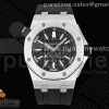 APSF V2 오데마피게 로얄오크 오프쇼어 다이버 15710 블랙다이얼 블랙러버스트랩 Royal Oak Offshore Diver 15710 APSF 1:1 Best Edition Black Dial on Black Rubber Strap V2 A3120 Super Clone