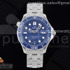 ZF 오메가 씨마스터 다이버300 블루다이얼 스틸브레이슬릿 Seamaster Diver 300M ZF 1:1 Best Edition Blue Ceramic Blue Dial on SS Bracelet A8800