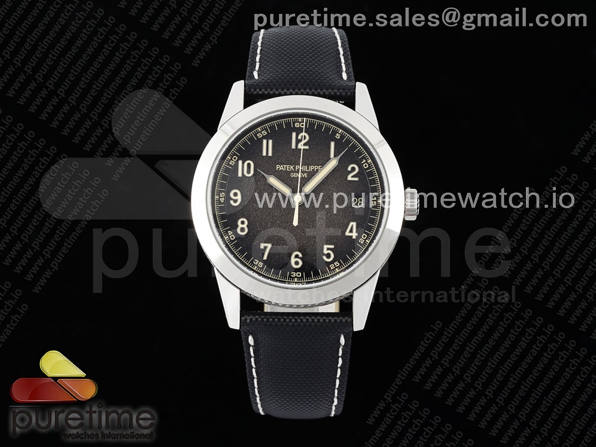 PPF 파텍필립 칼라트라바 5226G 그레이락다이얼 블랙나일론스트랩 Calatrava 5226G SS PPF 1:1 Best Edition Gray Rock Dial on Black Nylon Strap 330CS