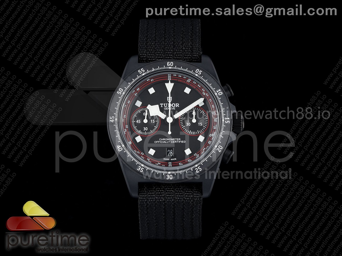 M+F 튜더 펠라고스 FXD 크로노 카본케이스 블랙다이얼 블랙나일론스트랩 Pelagos FXD Chrono m25827kn M+F 1:1 Best Edition on Black Nylon Strap A7750