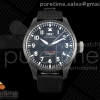 M+F IWC 빅파일럿43 탑건 블랙세라믹 블랙다이얼 블랙나일론스트랩 Big Pilot 43 Top Gun Black Ceramic M+F 1:1 Best Edition on Black Nylon Strap 8N24