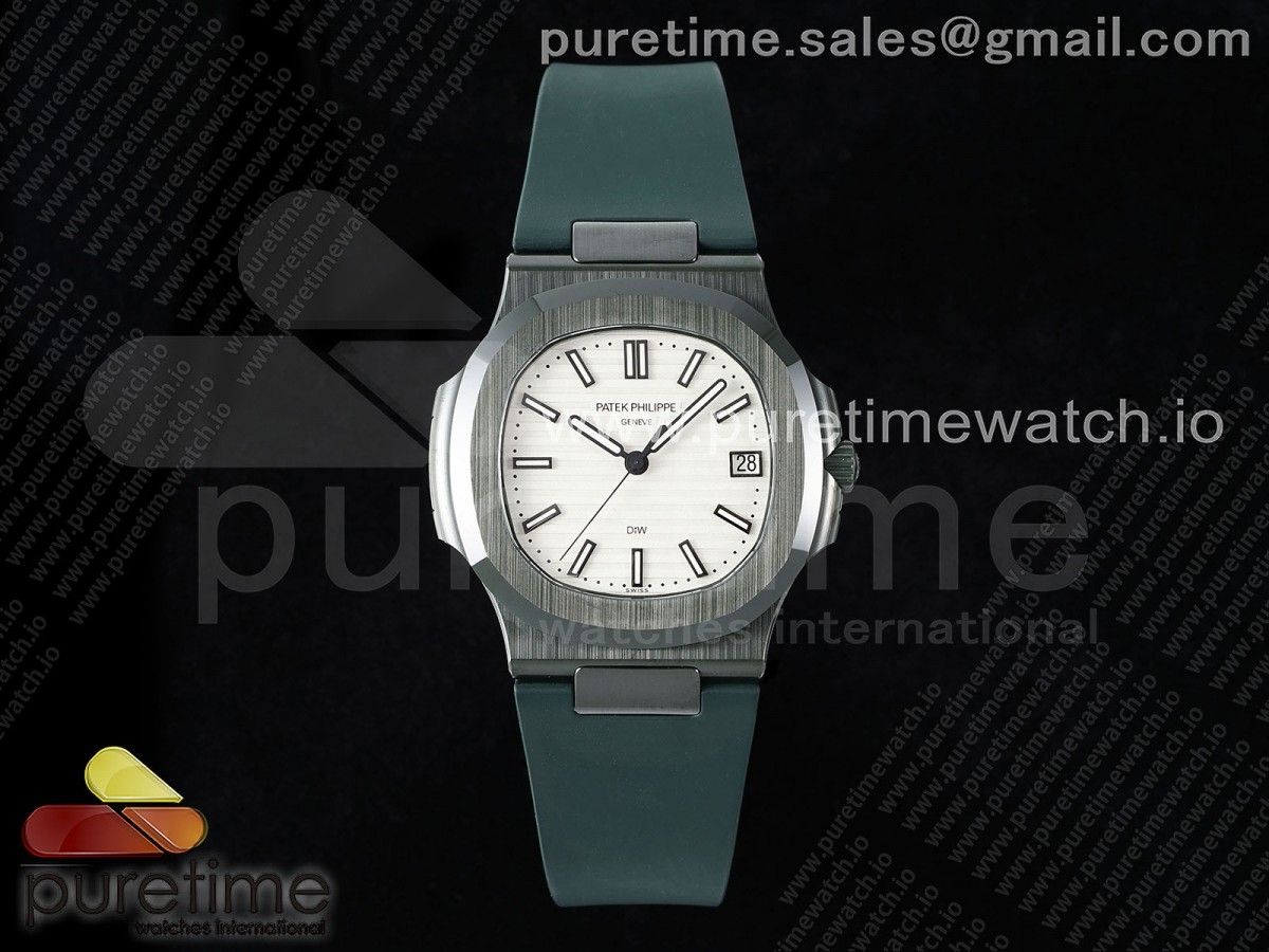AMGF 파텍필립 AET노틸러스 5711 그린세라믹 화이트다이얼 그린러버스트랩 AET Nautilus 5711 Green Ceramic AMGF Best Edition White Dial on Green Rubber Strap MIYOTA 9015