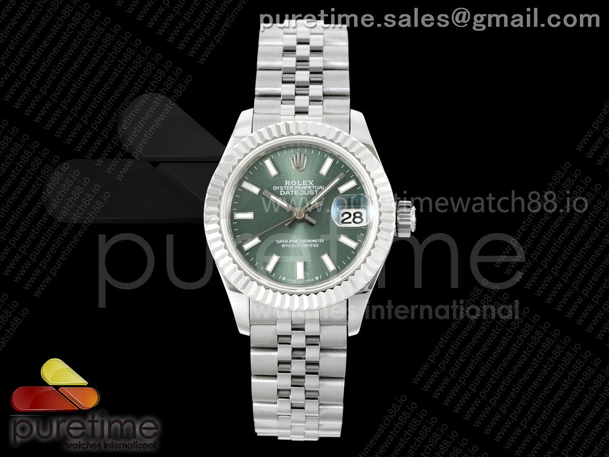 GMF 롤렉스 데이저스트 레이디 28미리 그린다이얼 프레지던트브레이슬릿 DateJust 28 SS JDF 1:1 Best Edition Green Stick Dial on SS President Bracelet A2671