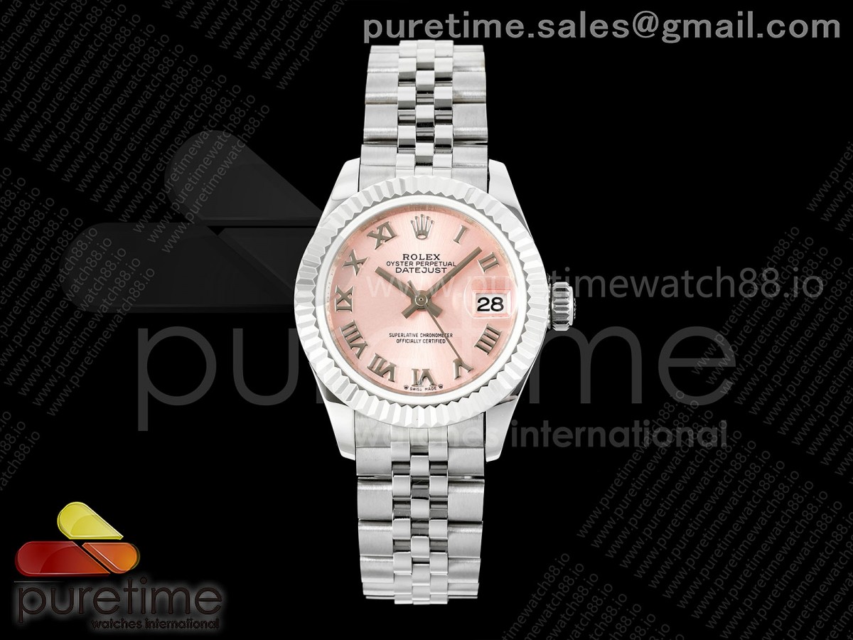 GMF 롤렉스 데이저스트 레이디 28미리 핑크로만다이얼 프레지던트브레이슬릿 DateJust 28 SS JDF 1:1 Best Edition Pink Roman Dial on SS President Bracelet A2671