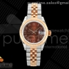GMF 롤렉스 데이저스트 레이디 28미리 로즈골드콤비 브라운로만다이얼 프레지던트브레이슬릿  DateJust 28 SS/RG JDF 1:1 Best Edition Brown Roman Dial on SS/RG President Bracelet A2671