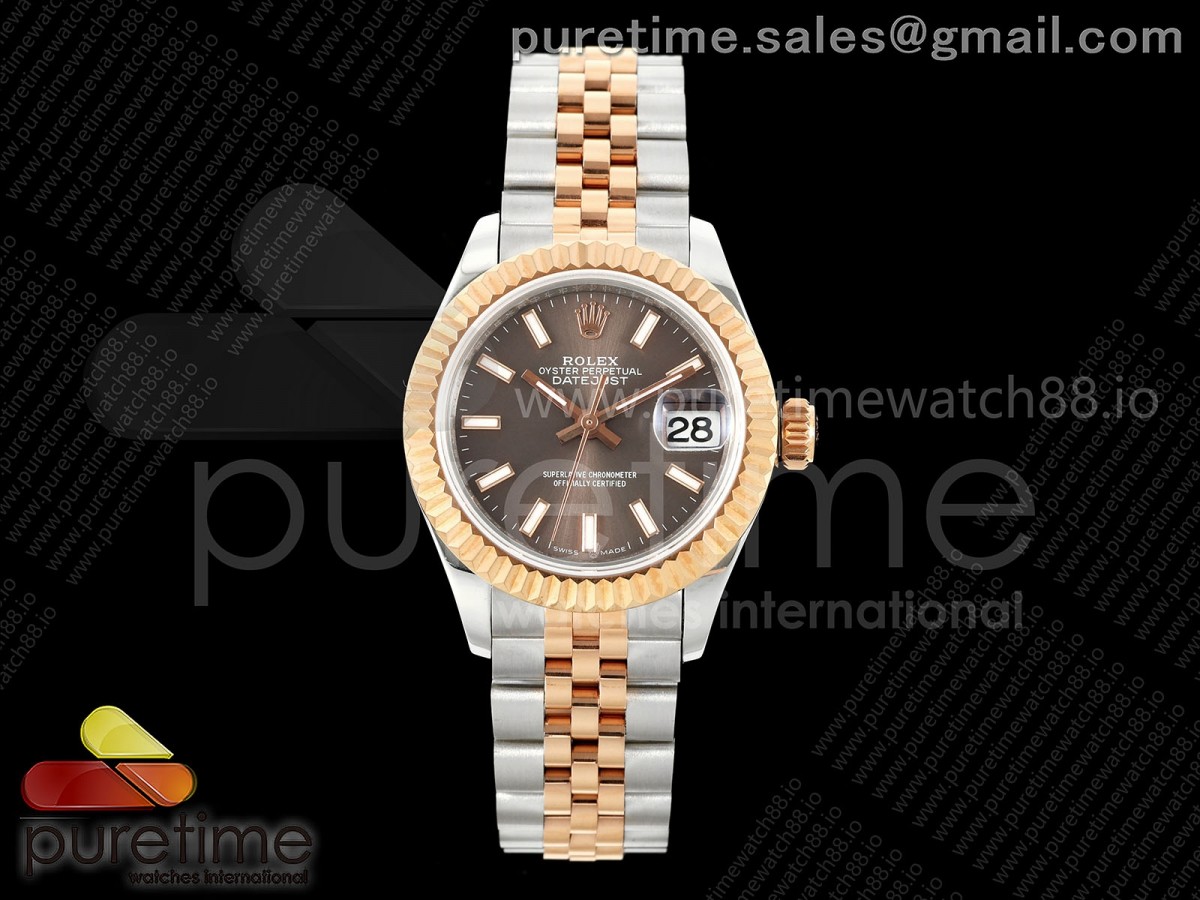 GMF 롤렉스 데이저스트 레이디 28미리 로즈골드콤비 그레이다이얼 프레지던트브레이슬릿 DateJust 28 SS/RG JDF 1:1 Best Edition Gray Dial on SS/RG President Bracelet A2671