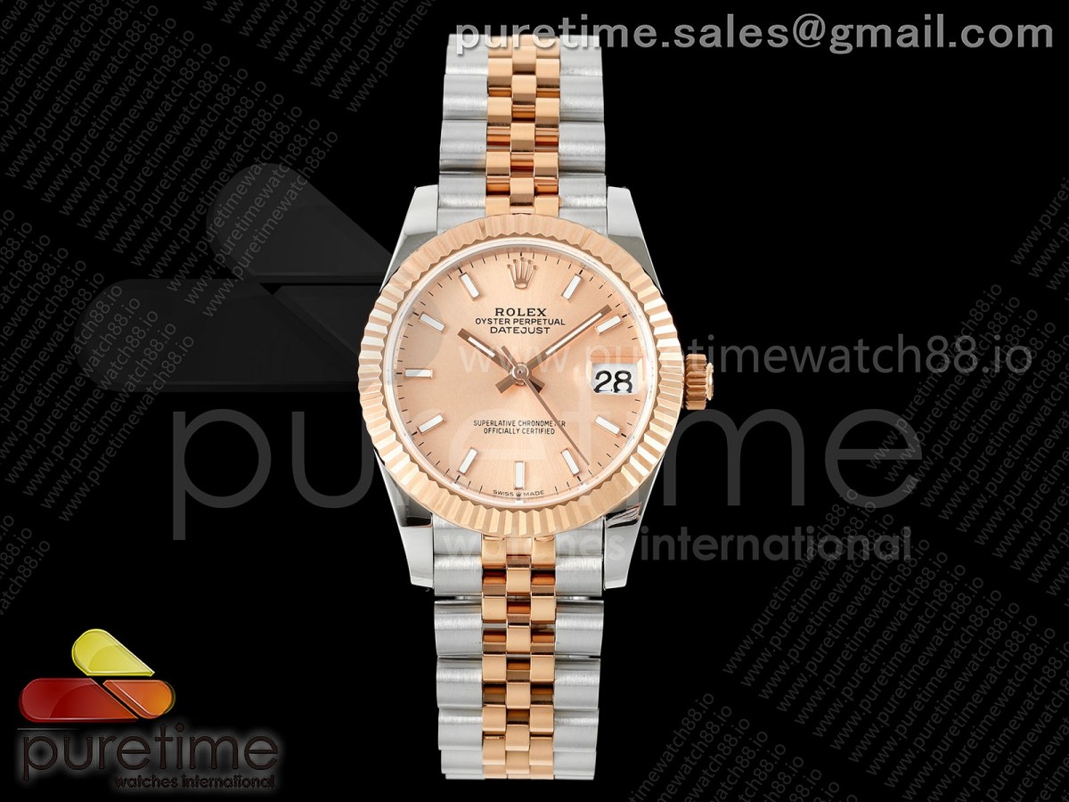 GMF 롤렉스 데이저스트 레이디 31미리 로즈골드콤비 로골다이얼 쥬빌레브레이슬릿 DateJust 31 278271 SS/RG GMF 1:1 Best Edition 904L Steel RG Stick Dial on Jubilee Bracelet A2824