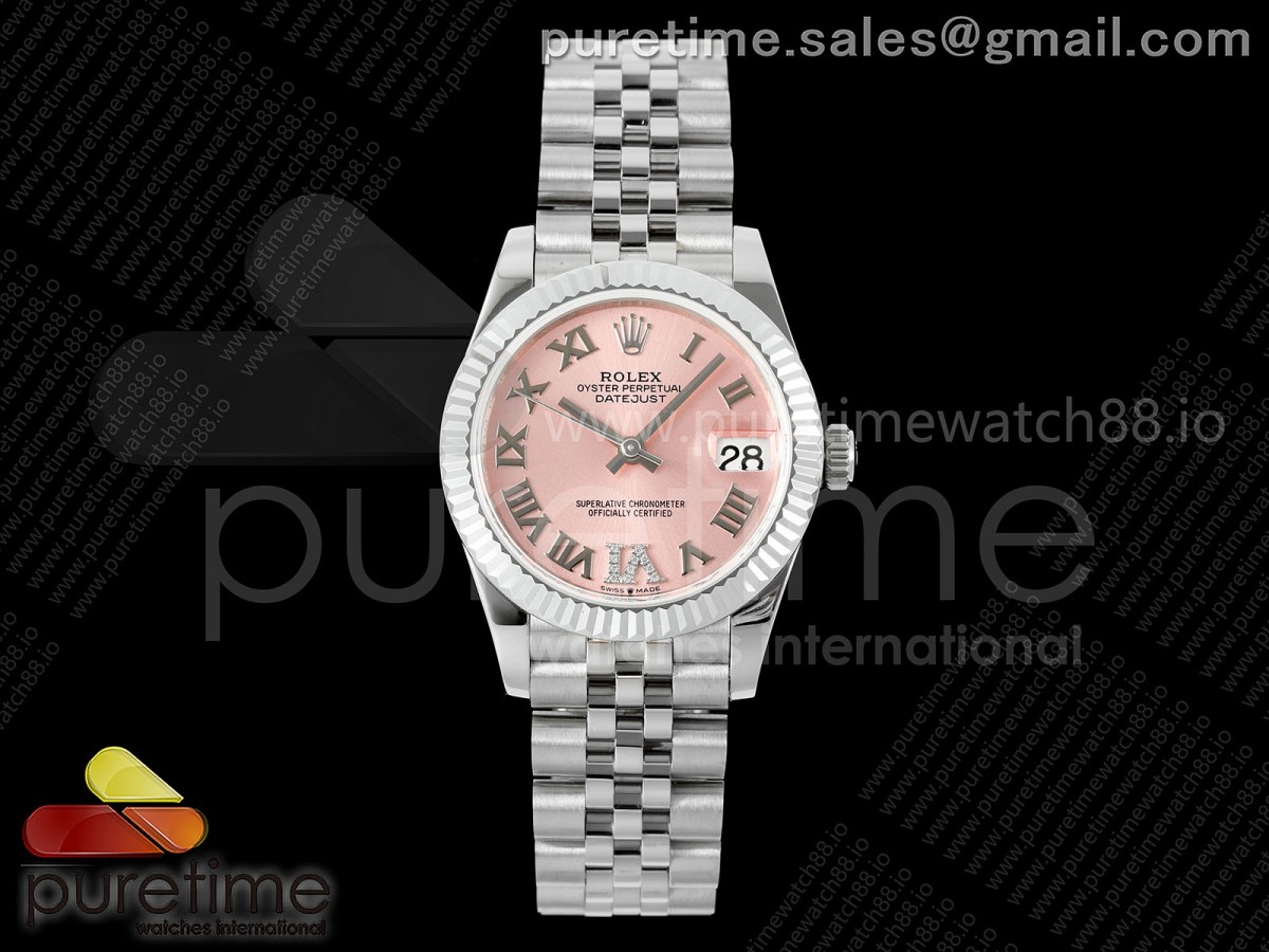GMF 롤렉스 데이저스트 레이디 31미리 핑크로만다이얼 쥬빌레브레이슬릿 DateJust 31 278274 SS GMF 1:1 Best Edition 904L Steel Pink Roman Dial on Jubilee Bracelet A2824