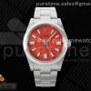 CLEANF 클린공장 롤렉스 오이스터 퍼페츄얼 41미리 레드다이얼 스틸브레이슬릿 Oyster Perpetual 124300 41mm Clean 1:1 Best Edition 904L Steel Red Dial VR3230