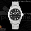 CLEANF 클린공장 롤렉스 익스플로러 39미리 블랙다이얼 스틸브레이슬릿 Explorer I 214270 39mm Clean 1:1 Best Edition Black Dial on SS Bracelet VR3132