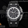 APSF 오데마피게 로얄오크 오프쇼어 44미리 리얼세라믹 블랙다이얼 블랙러버스트랩 Royal Oak Offshore 44mm Real Ceramic APF 1:1 Best Edition Black Dial White Inner Bezel on Rubber Strap A3126