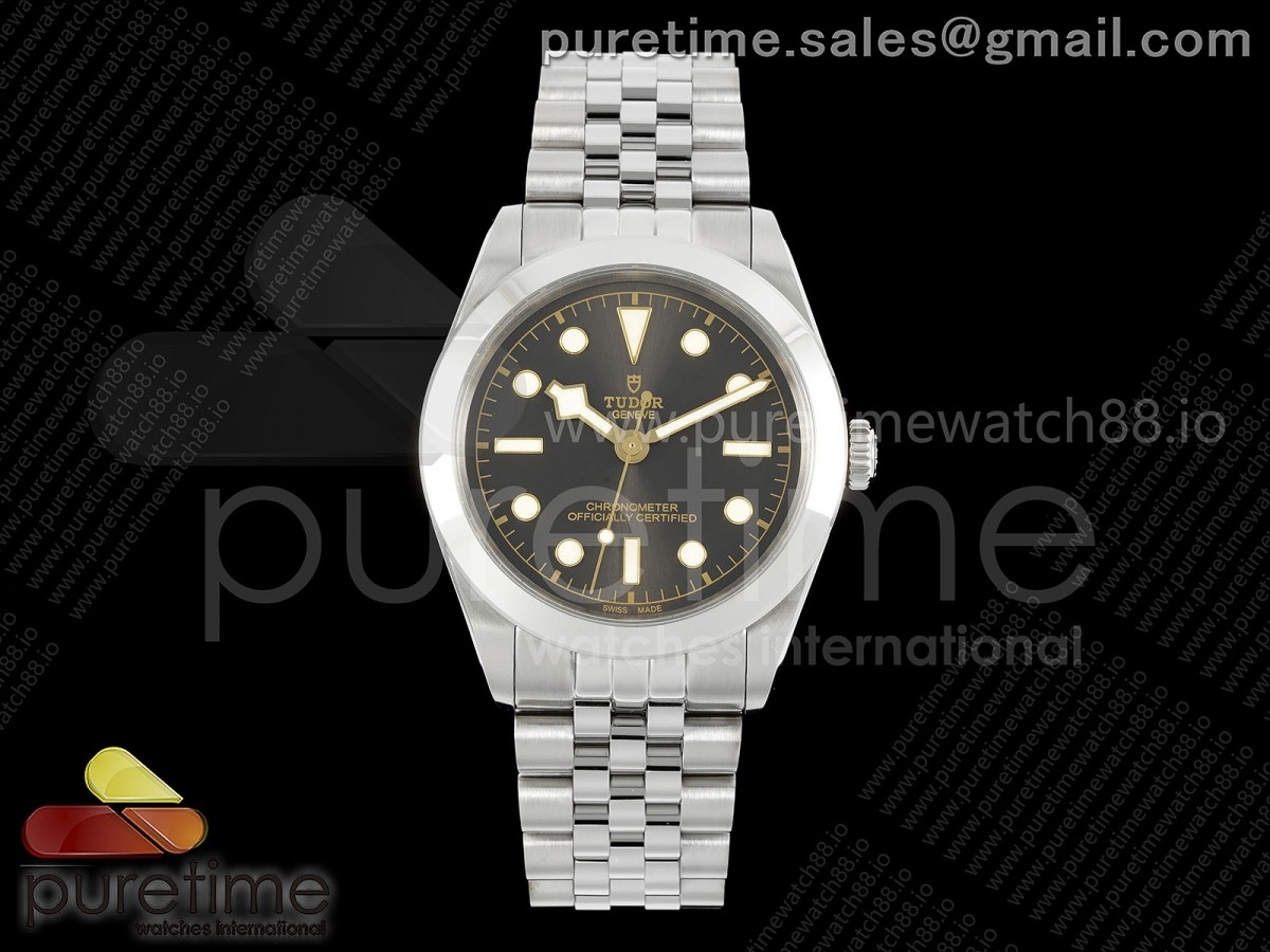 KRF 튜더 블랙베이39 앤스러사이트다이얼 스틸브레이슬릿 Black Bay 39mm SS KRF 1:1 Best Edition Anthracite Dial on Jubilee Bracelet A2824