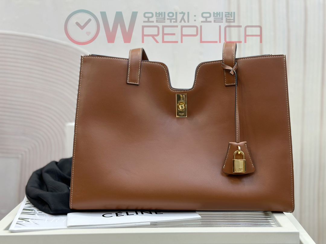 백경샵 셀린느 카바스 16 토트백 112583EZU 브라운