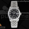 GMF V2 롤렉스 데이저스트36 블랙텐포인트다이얼 스틸브레이슬릿 DateJust 36 SS 126234 JDF 904L Steel Black Dial Diamonds Markers on Jubilee Bracelet V2