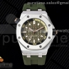 ZF 오데마피게 로얄오크 오프쇼어 다이버 15720 그린다이얼 그린러버스트랩 Royal Oak Offshore Diver 15720 SS ZF 1:1 Best Edition Green Dial on Green Rubber Strap A4308