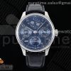 APSF IWC 포르투기저 퍼페츄얼캘린더 블루다이얼 블랙가죽스트랩 Portugieser Perpetual Calendar SS 5033 APSF 1:1 Best Edition Blue Dial on Black Leather Strap A52610 Clone