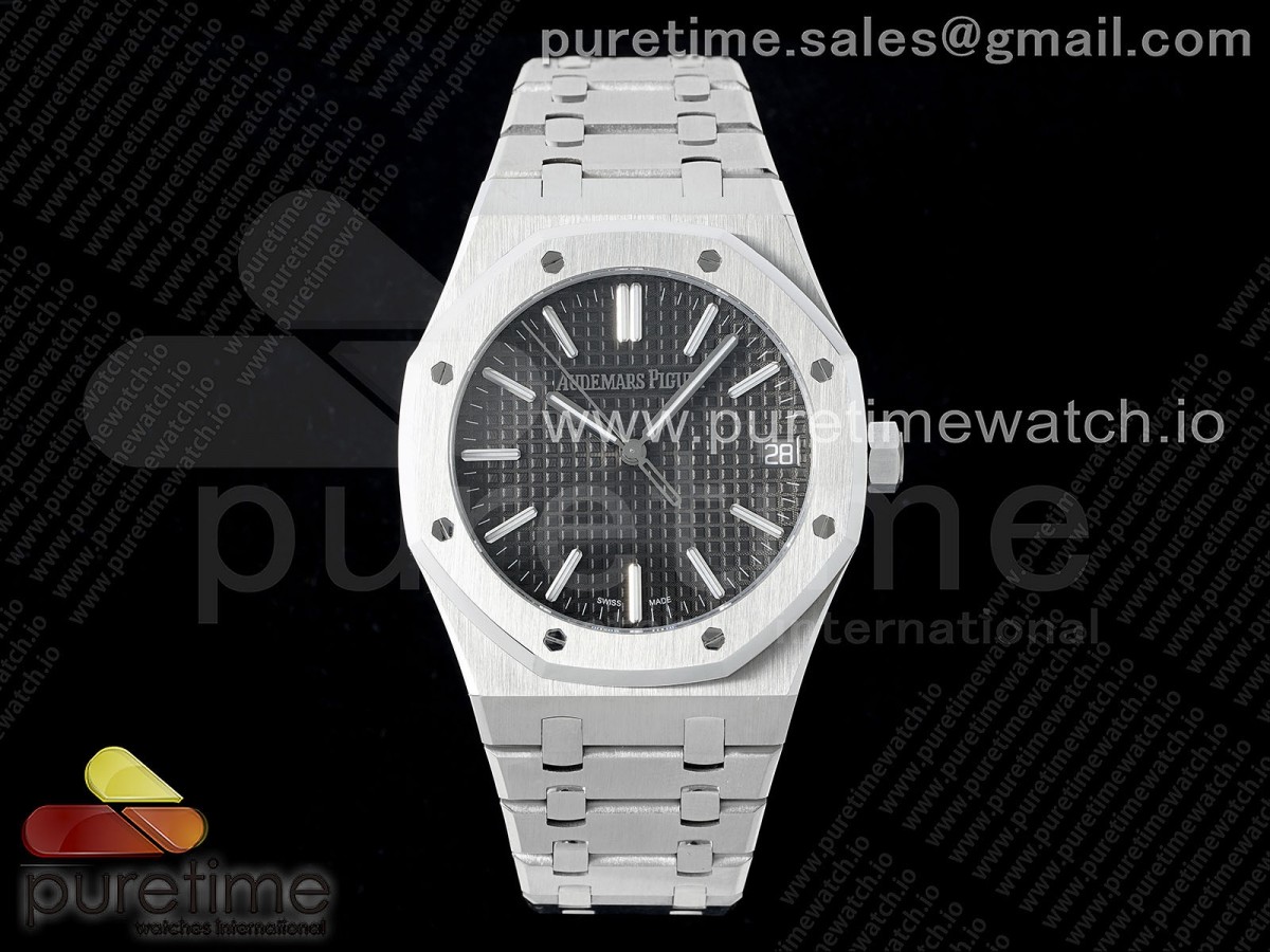SF 오데마피게 로얄오크 15510 50주년기념 그레이다이얼 스틸브레이슬릿 Royal Oak 41mm 15510 "50th Anniversary" SS SF 1:1 Best Edition Gray Dial on SS Bracelet SA4302 Super Clone