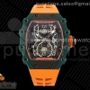 RMF 리차드밀 RM21-02 뚜르비옹 NTPT 켈레톤다이얼 오렌지러버스트랩 RM21-02 Tourbillon NTPT RMF Best Edition Skeleton Dial on Orange Rubber Strap